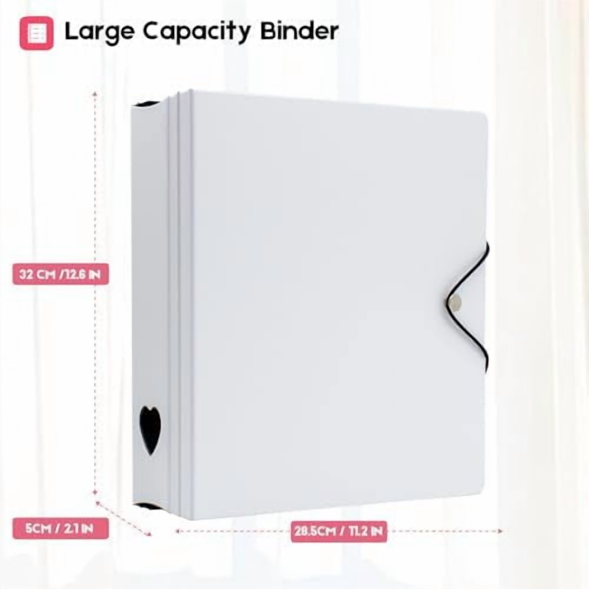A4 Kpop Photocard Binder with 25 Pages 9 Pocket, 2x3 inch Kpop Photocard Holder Book, Photo Album for Fujifilm Instax Mini Camera Polaroid Printer Photo Film (White)