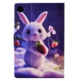 thumbnail image 2 of SaniMore for Samsung Galaxy Tab A8 10.5 inch 2022 SM-X200/SM-X205 Case, PU Leather Wallet Flip Case Auto Wake/Sleep Card Slots Multiple Viewing Angles Full Wrap Protective Fashion Case, Rabbit, 2 of 7