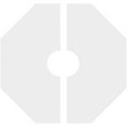 thumbnail image 4 of 18"OD x 4"ID x 6 1/4"C x 1"P Logan Architectural Grade PVC Contemporary Ceiling Medallion, Two Piece, 4 of 11