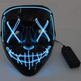 thumbnail image 2 of Máscara con 3 modos de flash, máscara de brillo, máscara de purga LED, máscara LED para carnaval de Halloween, máscara de terror LED oso de fresa Electrónica, 2 of 4