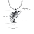 thumbnail image 2 of Constantlife Fish Urn Cremation Necklace for Ashes Urn Necklaces for Human Ashes Fishing Locket Ashes Holder Keepsake Cremation Memorial Pendant Jewelry, 2 of 4