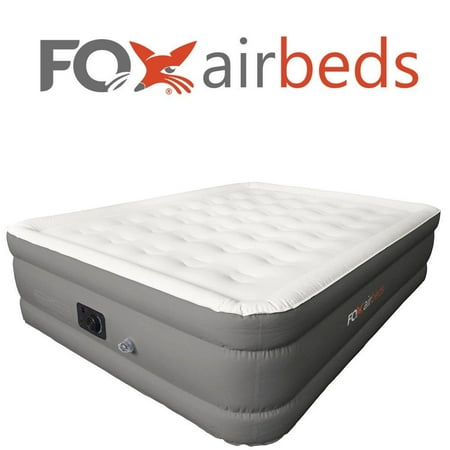 Best Inflatable Bed by Fox Airbeds - Plush High Rise Air Mattress in King, Queen, Full and Twin (Best Value Air Mattress)
