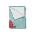 thumbnail image 2 of Snail Soft Flannel Fleece Throw Blanket, Hipster Animal on a Skateboard Youth Motion Full of Life Joyful, Cozy Plush for Indoor and Outdoor Use, 50" x 60", Pale Blue Magenta, by Ambesonne, 2 of 5