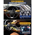 thumbnail image 4 of WJCA Verrou de Volant Ajustable pour la Prévention du Vol, Dispositif de Sécurité de Véhicule Robuste avec Mécanisme de Verrouillage Sécurisé, Comprend 3 Clés, en Jaune, 4 of 7