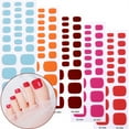 thumbnail image 4 of Gel Nail Toe Strips Semi Cured Full Cover Gel Nail Sticker Manicure Decals, 4 of 21