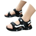 thumbnail image 2 of Otqutp Teen Boys Athletic Sports Sandals Adjustable Straps Hiking Beach Sandals for Boys Open-Toe Shoes with Rubber-Soled, 2 of 6