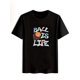 thumbnail image 2 of 'BALL IS LIFE' Basket Round Neck Comfortable Graphic T-shirts, Causal Tees, Short Sleeves Tops, Men's Clothes For Summer, 2 of 7