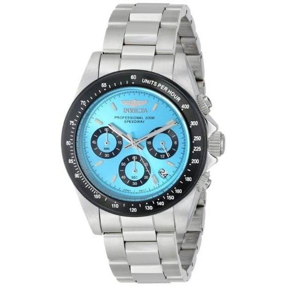 Invicta Speedway Chronograph Stainless Steel Turquoise Dial Quartz Diver's 15589 200M Men's Watch