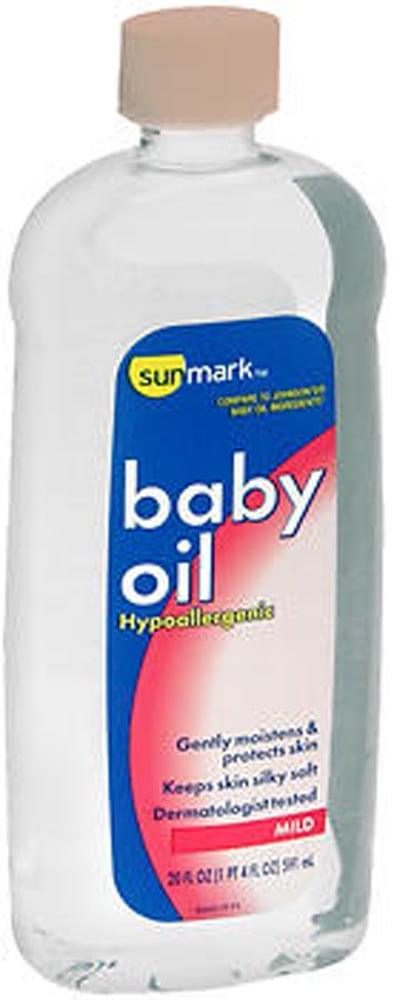 Sunmark Hypoallergenic Mild Baby Oil, 20 Fl. Oz