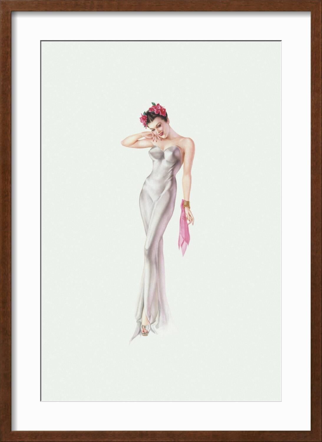 Art.com Varga Girl, November 1941 Art Print by Alberto Vargas