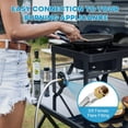 thumbnail image 2 of Kohree 8 Ft High Pressure Propane Hose with 20 PSI Regulator Stainless Steel Braided QCC-1 Type Connection for Turkey Fryer, Firepit, Newer U.S. 5-40lb Propane Gas Tanks, 96", 2 of 7