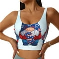 thumbnail image 2 of Lsque Cute Gnomes in USA1 Printed Women'S Sports Bra, Compression, Moisture Wicking, High-Impact Sports Bra For Women,Supportive sports bra-Medium, 2 of 9