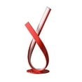 thumbnail image 1 of 17 Inch Accent Table Lamp, Ribboned Bow, Round Base, LED Lighting, Red, 1 of 1