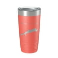 thumbnail image 1 of Millinocket Lake Map Tumbler Travel Mug Insulated Laser Engraved Coffee Cup Maine 20 oz Coral, 1 of 1