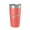 Coral, variant on Millinocket Lake Map Tumbler Travel Mug Insulated Laser Engraved Coffee Cup Maine 20 oz Orange