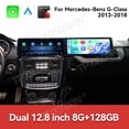 thumbnail image 2 of TPXINXIN Dual 12.8 inch Screen Car Radio For Mercedes-Benz G-Class 2013-2018 Android GPS Navigation Multimedia Video Player Stereo Receiver Head Unit, 2 of 12