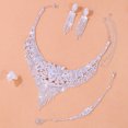 thumbnail image 4 of Stonefans Luxury Indian Bridal Jewelry Sets Women Accessories Fashion Tassel Rhinestone Necklace Earrings Sets Wedding Jewelry, 4 of 5