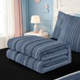 thumbnail image 5 of Erosebridal Line Art Zipper Queen Comforter Set with Fitted Sheet and 2 Pillowcases,Abstract Stripes Zipper Bedding Set,Black Reversible,4 Pieces, 5 of 7