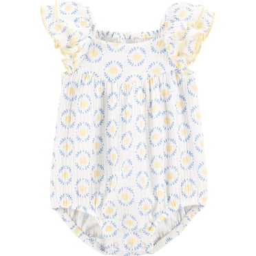 Carter's Child of Mine Baby Girl Bubble Romper, Sizes 0/3-24 Months