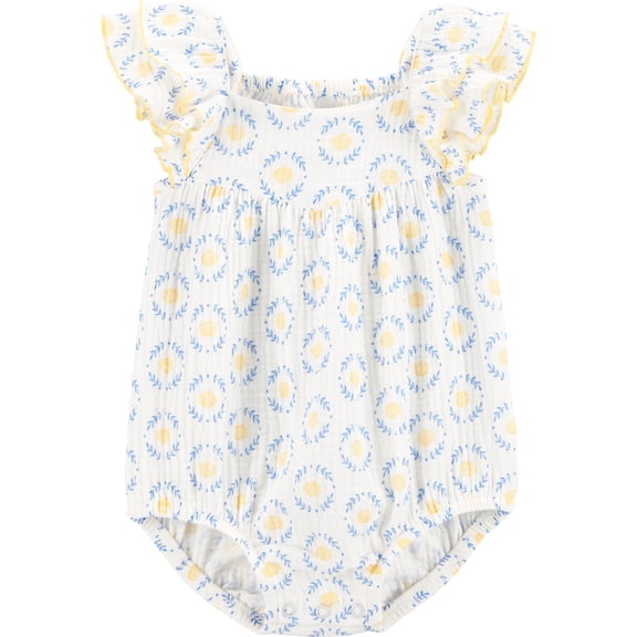 Carter's Child of Mine Baby Girl Bubble Romper, Sizes 0/3-24 Months