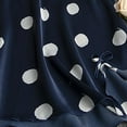 thumbnail image 4 of BONIXOOM Matching Christmas Pajamas For Couples Womens Christmas Pajamas Sleepwear Drawstring Sleeveless Polka Dot Sleep Dress Navy L, 4 of 4