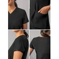 thumbnail image 4 of Adar Addition Scrubs For Women - Modern V-Neck Scrub Top, 4 of 7