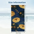 thumbnail image 3 of PHYHOO Golden Fans Oversized Microfiber Sand Free Quick Dry, Lightweight Pool Towels for Adults Travel Towel for Gym Yoga Camp Swim 30x60in, 3 of 8