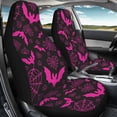 thumbnail image 4 of XYZCANDO Pink Bat & Spider Web Auto Seat Covers for Man Soft Vehicle Seat Covers Washable Breathable, for Sedan Van SUV, 4 of 10