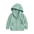 thumbnail image 5 of OGLCCG Girls Zip Up Hoodies Long Sleeve Hooded Sweatshirts Casual Lightweight Cotton Workout Jacket with Pockets 2-13 Years, 5 of 8