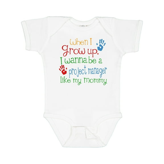 Inktastic Project Manager Like Mommy Boys or Girls Baby Bodysuit