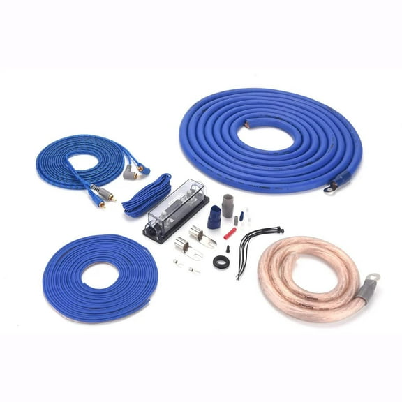Orion Cobalt COKIT0 0-Gauge Complete Amp Wiring Kit – 5000W Power, High Current Cables, RCA & Fuse Holder Included