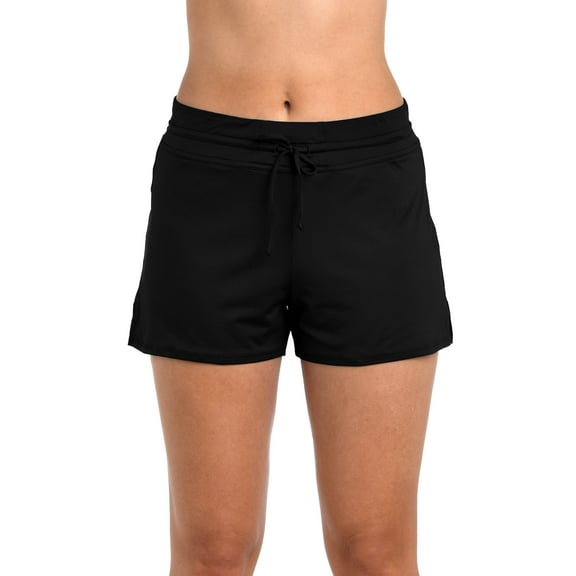 24th Ocean Solid Front Tie Swim Short Bottom