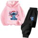thumbnail image 5 of Conjunto de sudadera con capucha de Stitch Kawaii para niñas, sudaderas casuales de manga larga de Hello Kitty, tops de chándal para niños de 2 a 13 años, tops casuales, 5 of 5