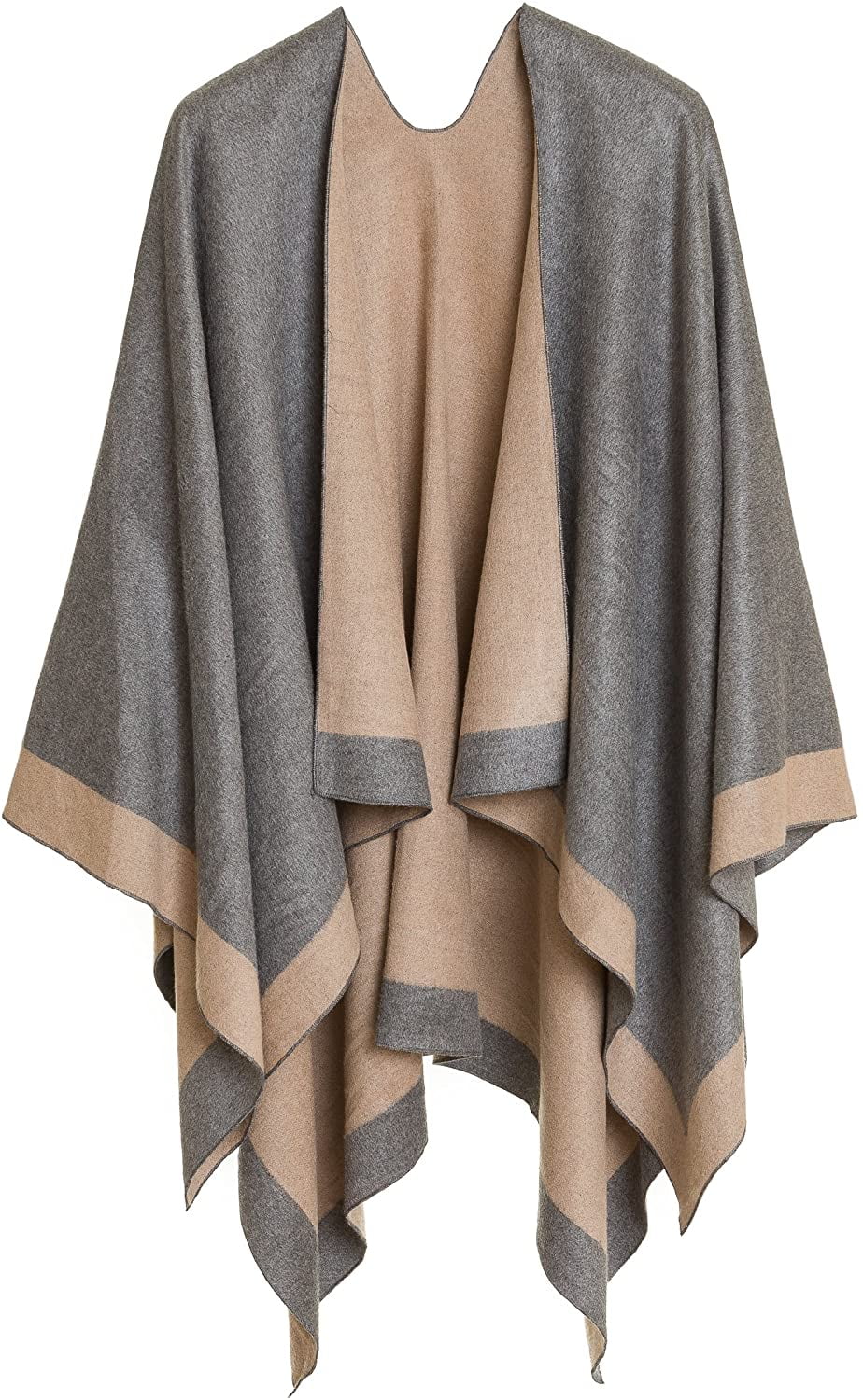 Women's Shawl Wrap Poncho Ruana Cape 