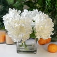 thumbnail image 2 of Fake Flowers with Vase, Silk Roses Artificial Flowers in Vase, Faux Flower Arrangement with Vase Suitable for Home Office Decoration, Dining Table Centerpiece, 2 of 7