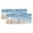 Blue, variant on Turquoise Waves Coastal Valances for Windows, Decorative Rod Pocket Window Valance Curtains, Seaside Summer Beach Ocean Short Curtain Drapes for Kitchen/Bathroom/Living Room, 2 Panels, 42" W x 12" L