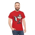 thumbnail image 4 of Funny Valentines Skunk with Heart Cotton Tee; Happy Valentines Day Present, 4 of 7