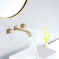 thumbnail image 3 of Three Hole Bathroom Sink Faucet, Two Knob Handle Solid Brass Basin Faucet, 3 of 8