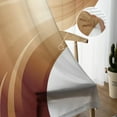 thumbnail image 7 of Chocolate Color Wavy Brown Tulle Curtains for Bedroom Modern Sheer Voile Curtains Home ration Kitchen Window Curtains, 7 of 7