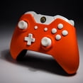 thumbnail image 3 of eXtremeRate Custom Design Unique Top Shell Case Front Housing Replacement Faceplate Kits for Xbox One Remote Controller Cover (Soft Touch Orange), 3 of 7