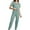 Green, variant on Yievot Women's Pajamas Set Short Sleeve Shirts and Drawstring Pants 2 Piece Soft Pjs Lounge Sleepwear