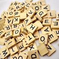 thumbnail image 2 of Wooden Letters from-Puzzle Alphabets A to Z,100 Wood, Black, 2 of 5