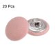 thumbnail image 3 of 20uds 24L Tela Cubierto Botón 15mm Redondo Metal Vástago Costura Botones para Trajes Vestidos Blusas Rosa Unique Bargains, 3 of 5