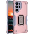 thumbnail image 2 of Slim Fit Phone Case for Samsung Galaxy S23 Ultra (Not fit S23), Magnet Adsorption Built-in Kickstand Case with Screen Camera Lens Protection Function for Galaxy S23 Ultra, JQ Rose Gold, 2 of 11