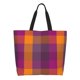 thumbnail image 1 of Fotbe Purple Yellow Buffalo Plaid Bolsa Tote Estética de Lona con Estampado para Mujer - Bolsa Reutilizable de Hombro Casual para Vacaciones, Compras, Trabajo y Gimnasio, 1 of 8
