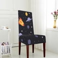 thumbnail image 4 of ZICANCN Universe Space Ship Chair Protectors Seat Covers , Dining Chair Slipcovers 1 Piece for Dining Room Hotel Kitchen, 4 of 8