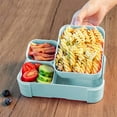 thumbnail image 2 of Bdday Storage Cabinet Easy Lunch Box Can Be Put Into The Microwave Office Workers with Lunch Box Double Layer Partition Stereoscopic Fresh Keeping Box Meal Prep Containers Reusable Glass, 2 of 6