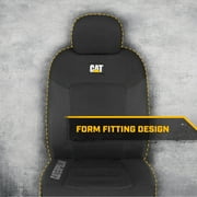 CAT MeshFlex Front Car Seat Covers for Truck SUV Van, Set of 2 Airbag Compatible, Durable Mesh Universal Auto Protectors, Black
