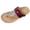 Red, variant on Clearence Women’s Herringbone Flip Flops Summer Outdoor Sandals Thick Sewn Sole Non-Slip Garden Shoes Flower Embossed Design Arch Support Orthopedic Slides