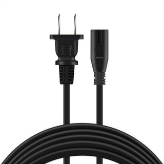Cable de alimentación de 2 clavijas de 6 pies compatible con TCL Roku Smart  LED LCD HD TV [UL Listado]